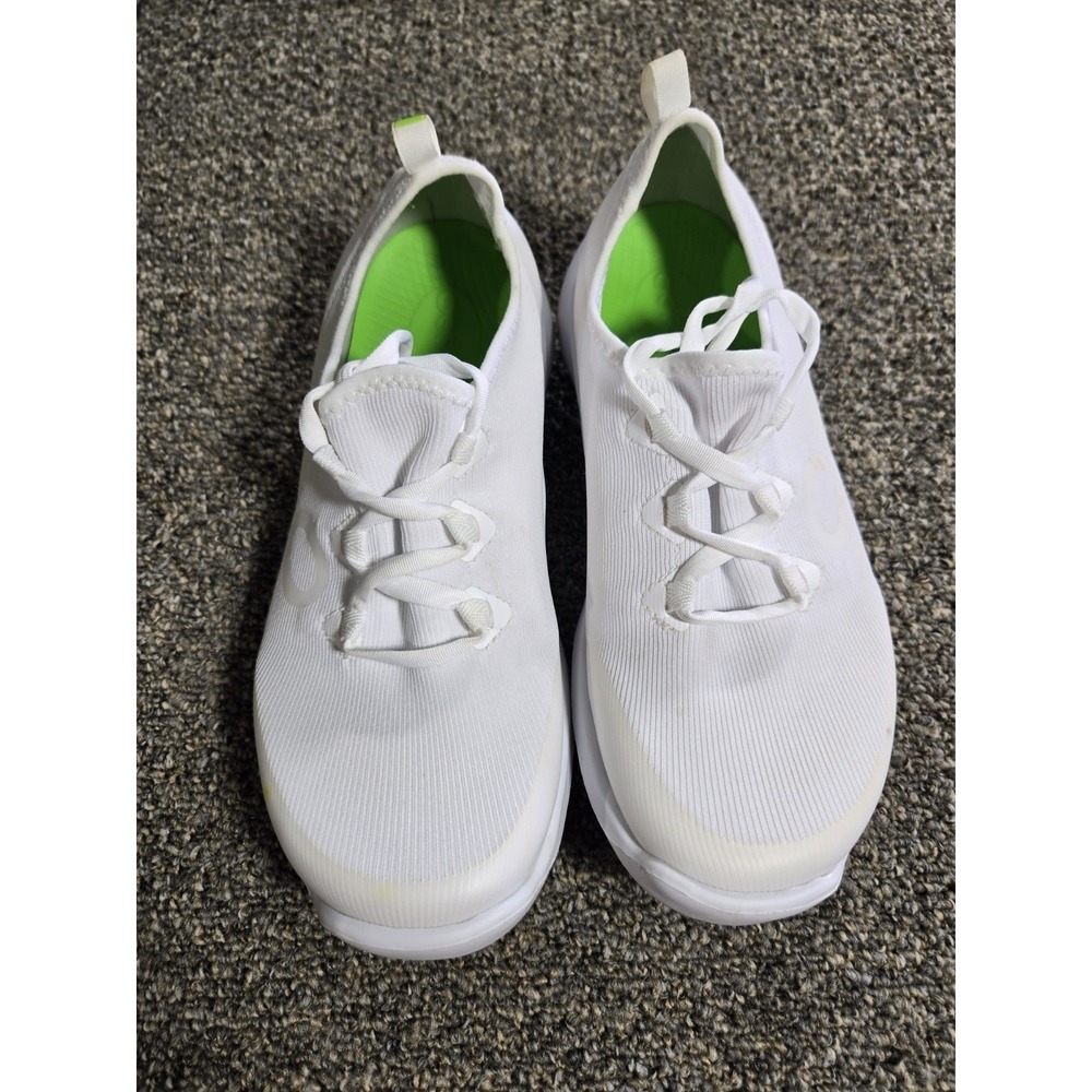 OOFOS White/Green Low Top Lace Up Athletic Sneakers - Women's 7 - Picture 2 of 8